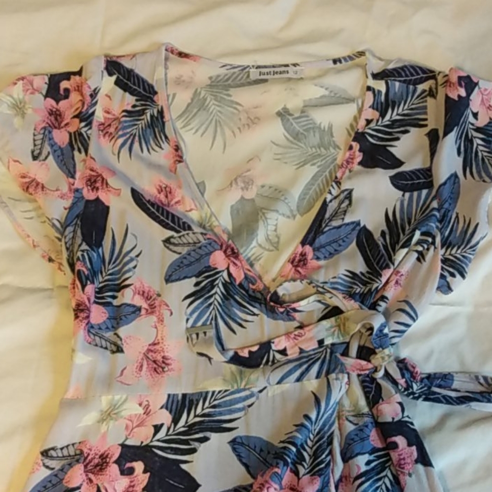 Floral wrap dress